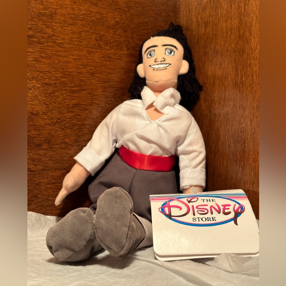 Disney Store Prince Eric Bean Bag NWT